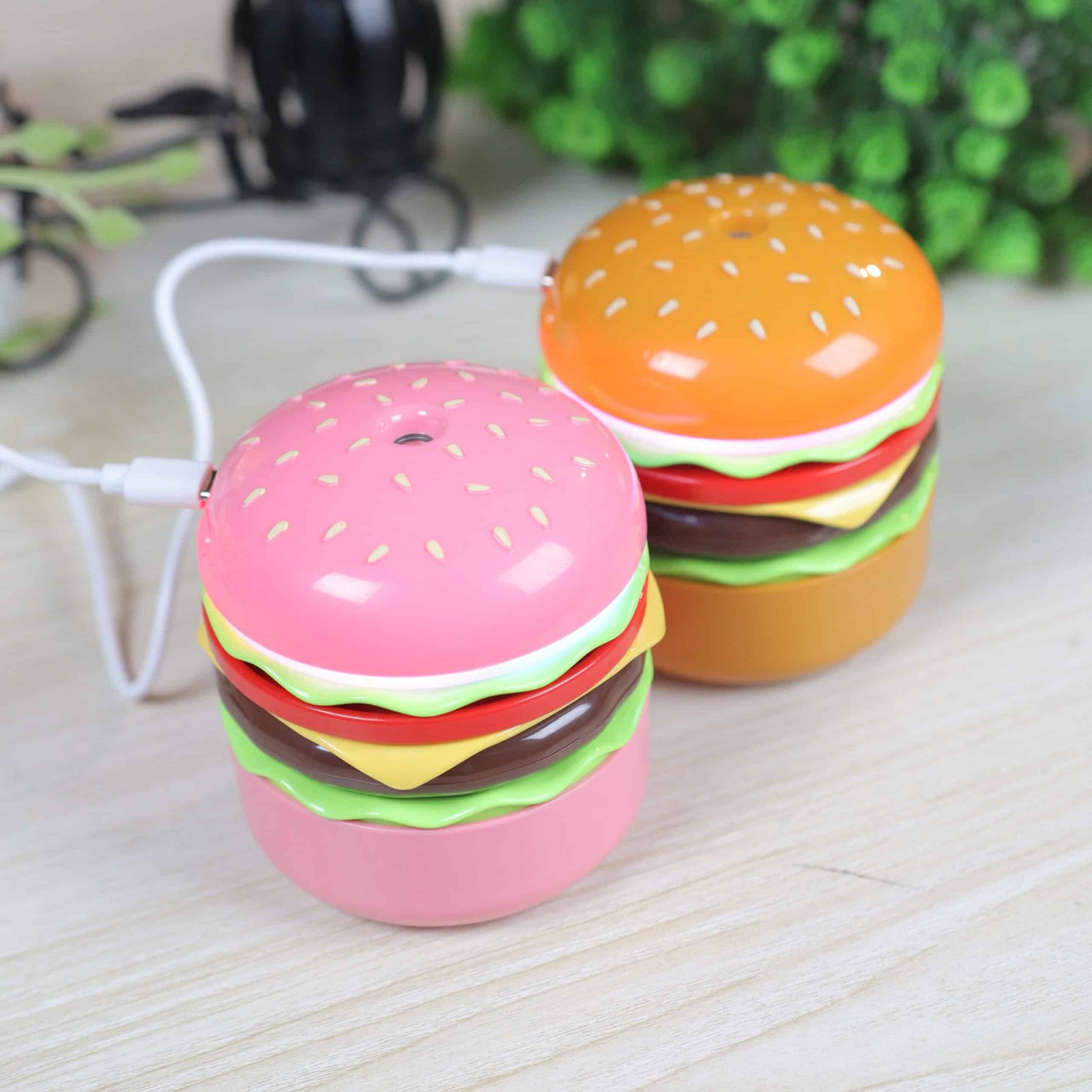 Cute Burger Shape Mini Humidifier Lamp Cute Burger Shape Mini Humidifier Lamp