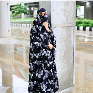 দুবাই চেরী কাপড়ের সিঙ্গেল লং খিমার (CK-52)