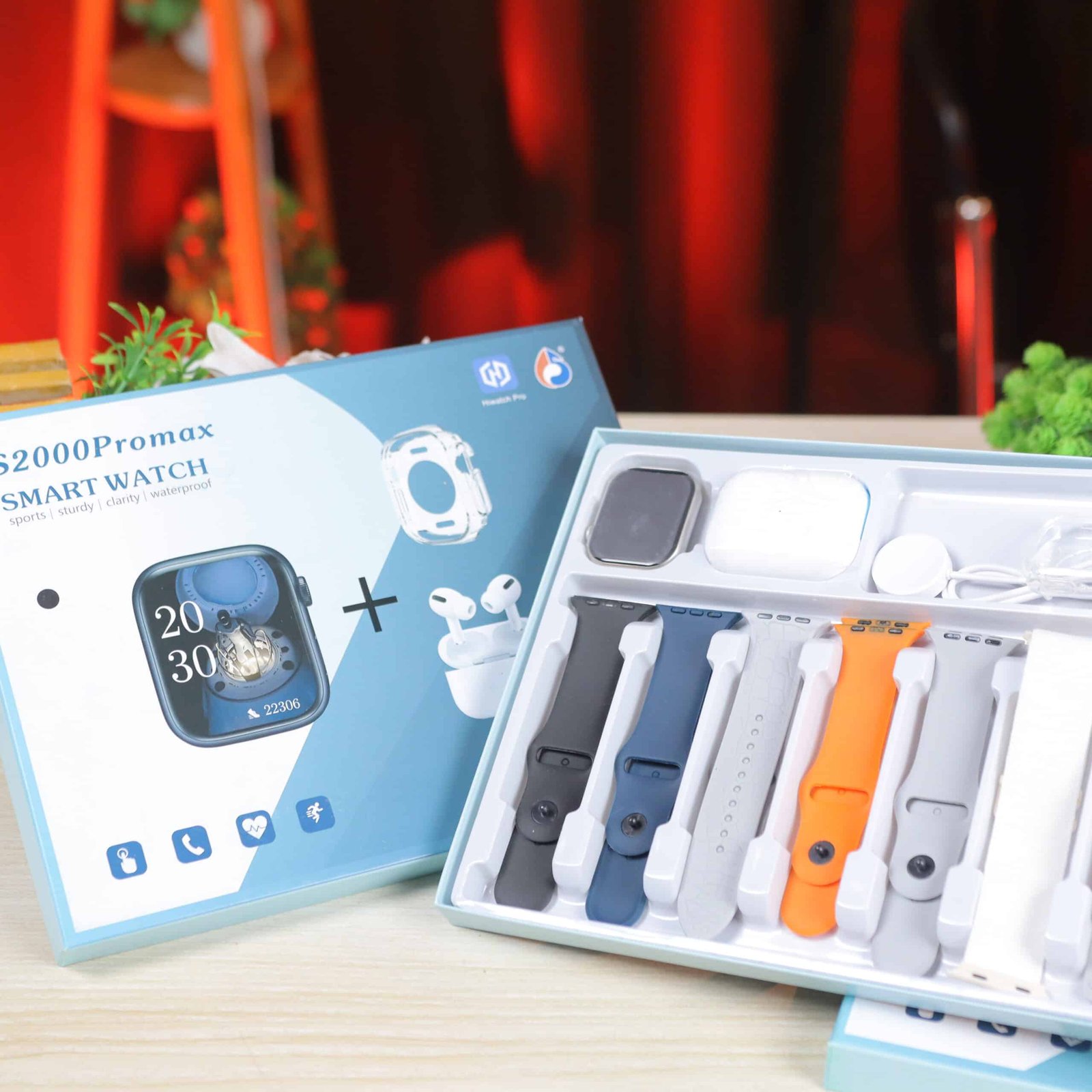 S2000 Pro Max Smart Watch 7-in-3 Edition with Protection Case & (TWS Earbuds) S2000 Pro Max Smart Watch 7-in-3 Edition with Protection Case & (TWS Earbuds)
