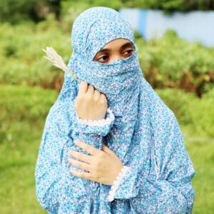 লিলিয়ান সুতি কাপড়ের প্লাজু ও লং খিমার সেট (KC-14)