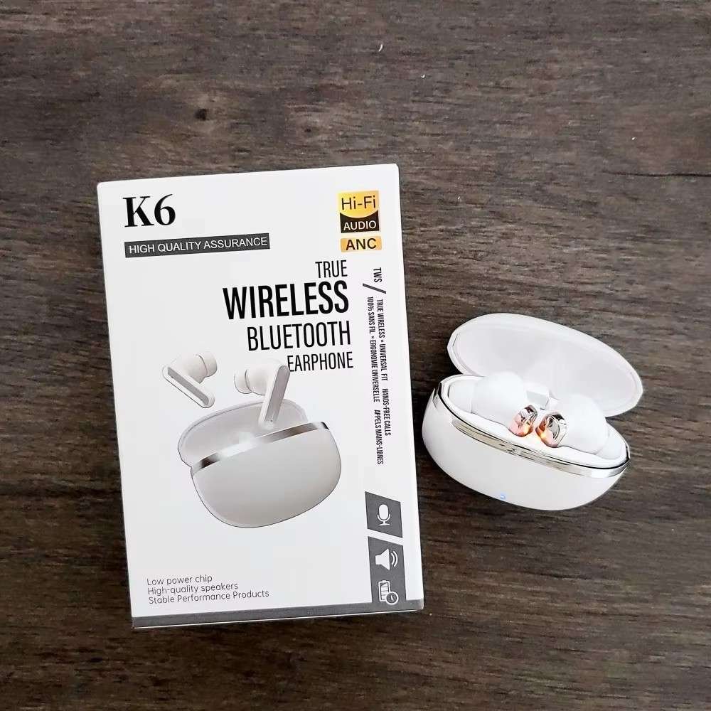 K6 TWS In-Ear Wireless Noise Cancelling Earbuds K6 TWS In-Ear Wireless Noise Cancelling Earbuds