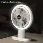 Circulating Rechargeable Tabel Fan With Light