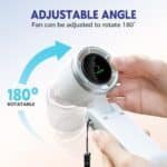 Portable Turbo Mini Fan 5 High Speed Digital Displa