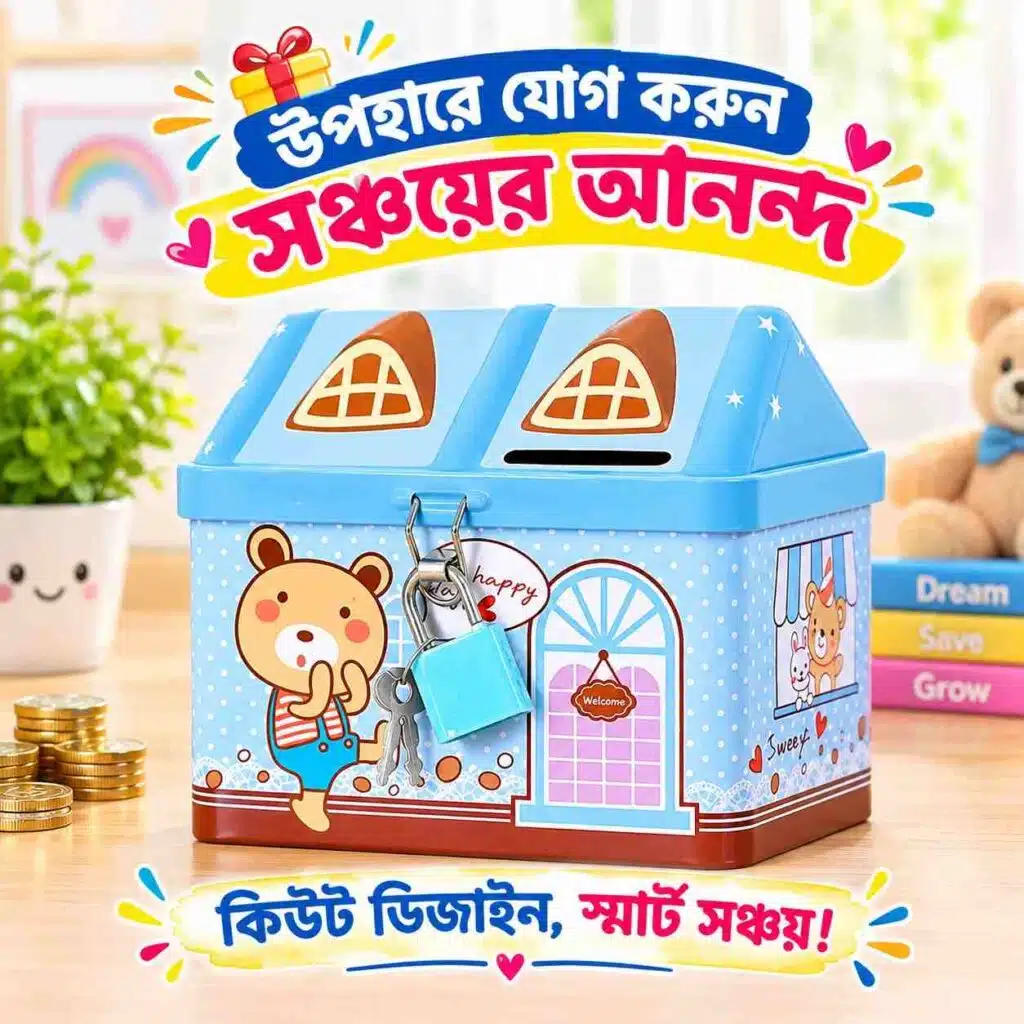 Metal Body money bank Cute Colorful Coin Bank for kids