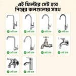 Faucet Filter Cotton Thickened Anti-Splash –20Pcs Combo