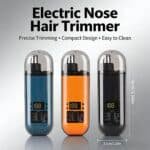 USB Rechargeable Electric Nose & Ear Hair Trimmer with LED Display