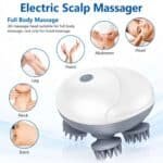 Electric Scalp Massager with Red Light Therapy