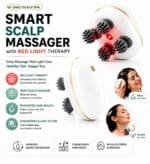 Electric Scalp Massager with Red Light Therapy