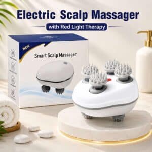 Electric Scalp Massager with Red Light Therapy
