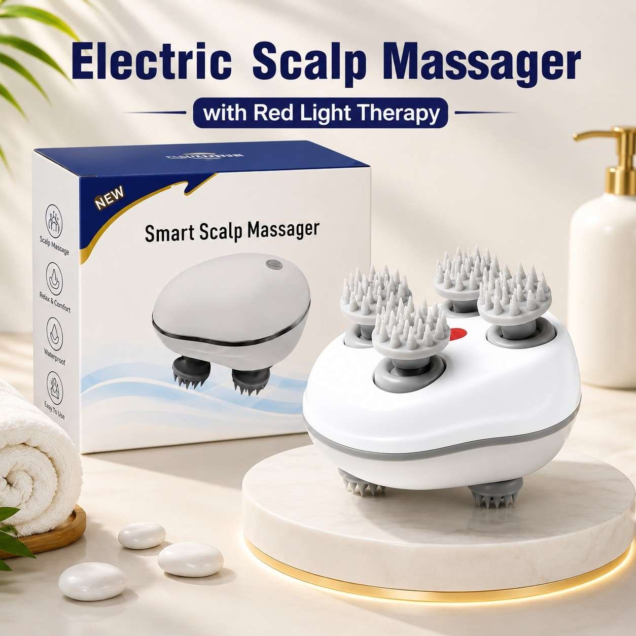Electric Scalp Massager with Red Light Therapy Electric Scalp Massager with Red Light Therapy