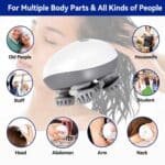 Electric Scalp Massager with Red Light Therapy