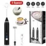 Rechargeable 2-in-1 Coffee Mixer And Milk Frother